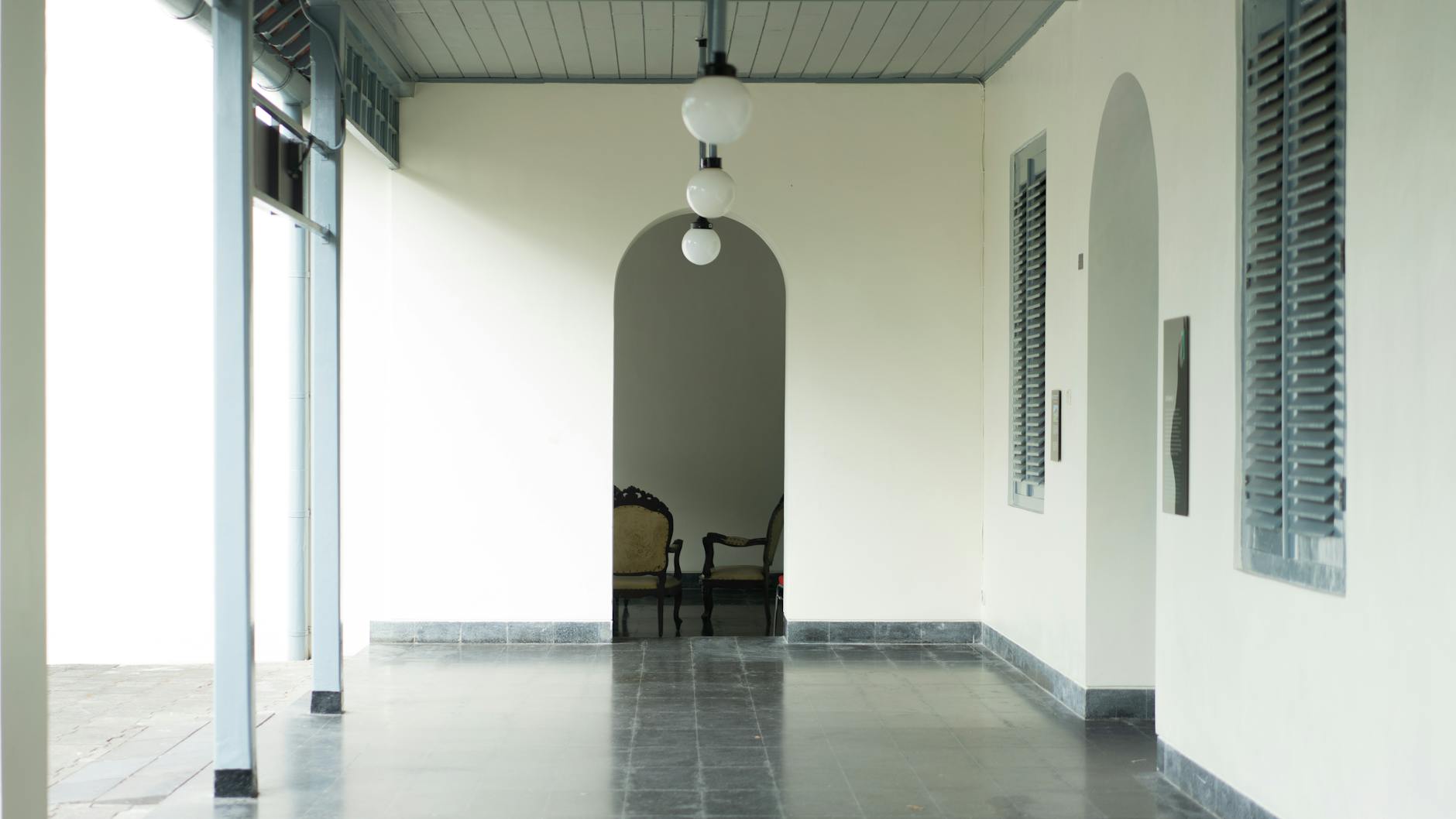 Hotel room prepared for Nyepi guests with curtains drawn - miss Bali Nyepi 2026